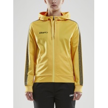 Craft Hoodie Fullzip Pro Control Yellow/Black Women